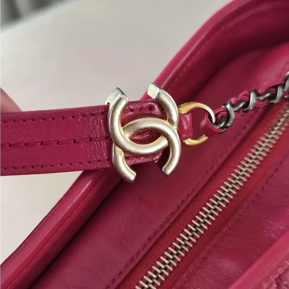 Chanel calfskin Gabrielle hobo Medium in hot pink